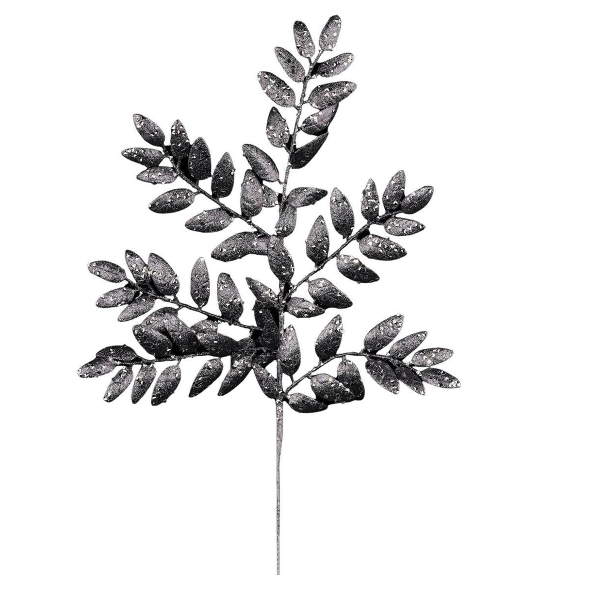 21" Glitter Honey Locust Spray: Smoke Blue