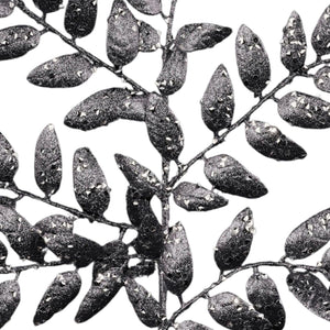 21" Glitter Honey Locust Spray: Smoke Blue