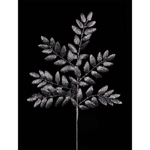 21" Glitter Honey Locust Spray: Smoke Blue