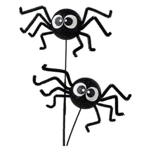 21" Silly Spider Spray: Black