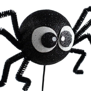 21" Silly Spider Spray: Black