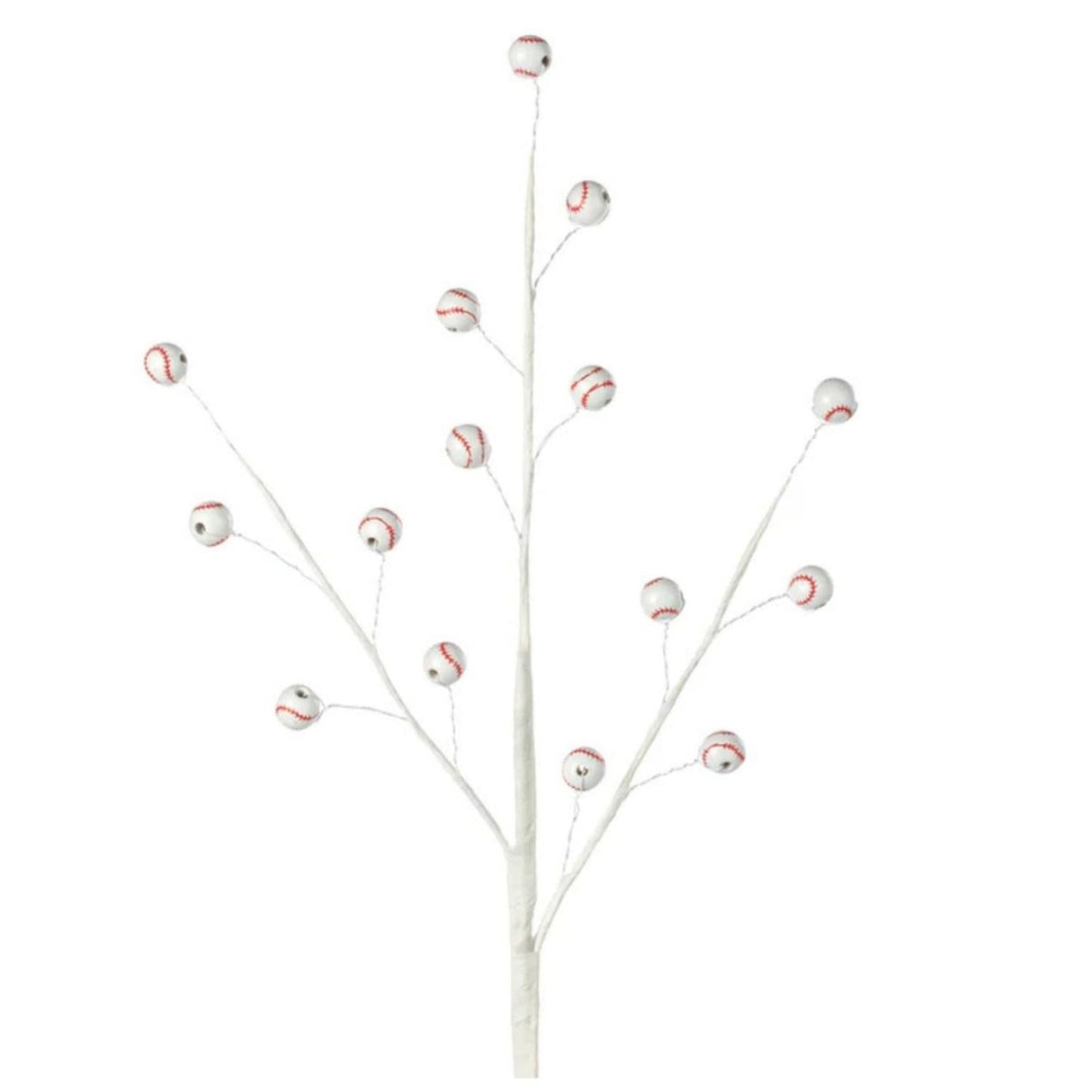 23" Wood Bead Sports Ball Spray: Baseball