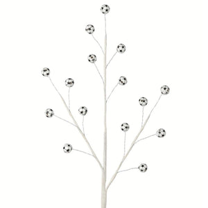23" Wood Bead Sports Ball Spray: Soccer