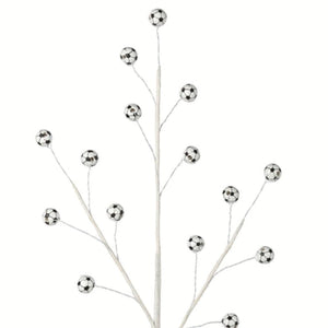 23" Wood Bead Sports Ball Spray: Soccer