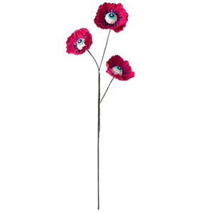 24" Eyeball Flower Spray: Pink