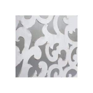 24" Metal Filigree Angel Wings: Antique Cream