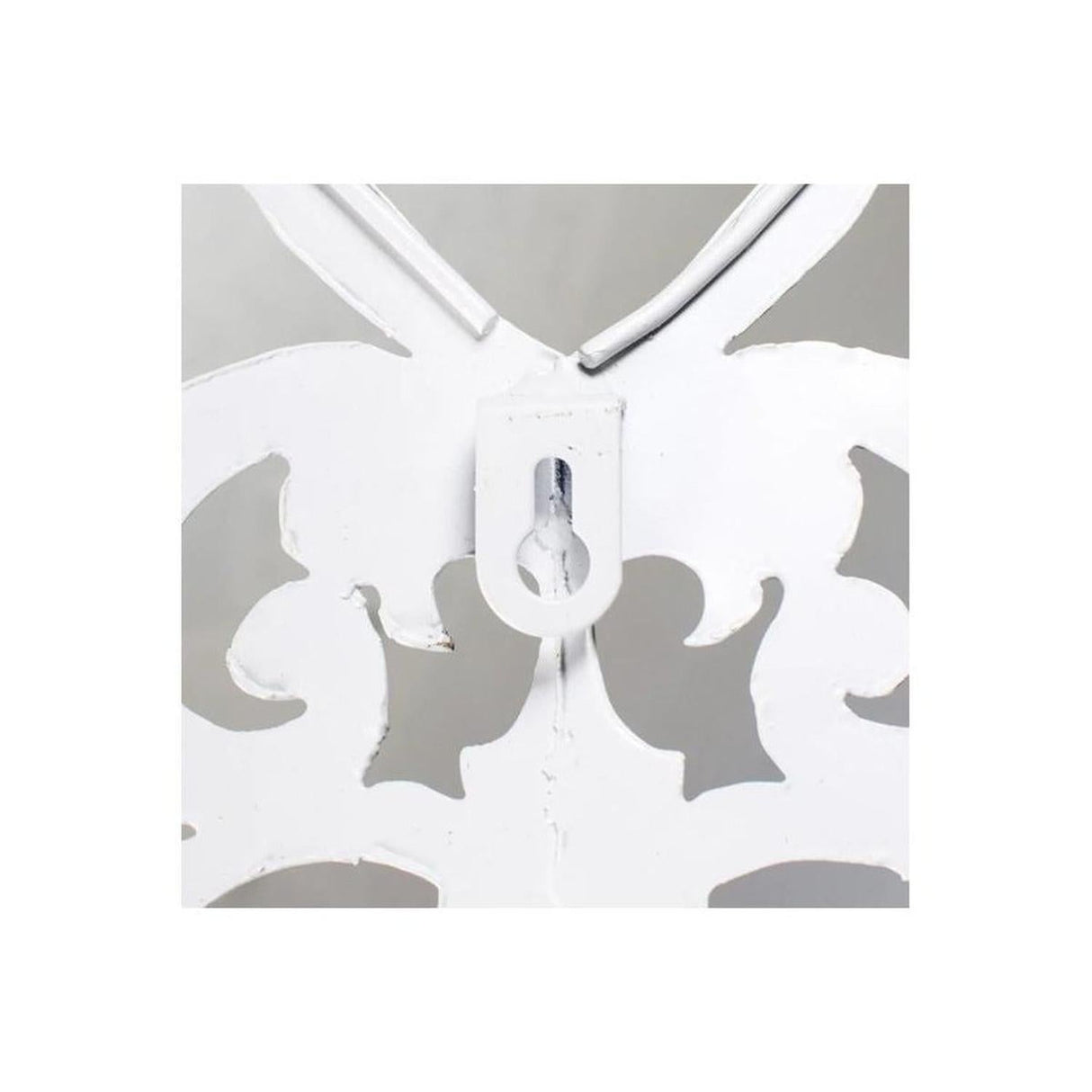 24" Metal Filigree Angel Wings: Antique Cream