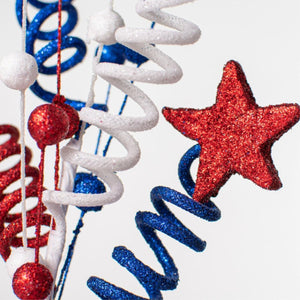 24" Patriotic Star Ball & Twist Spray