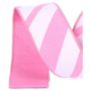 2.5" Candy Gloss Striped Ribbon: Pink (10 Yards)