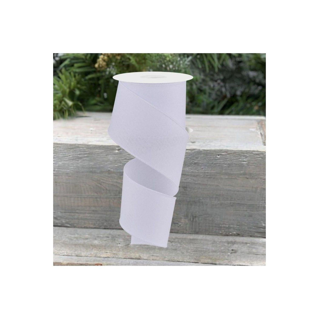 2.5" Crystal Shine Ribbon: White (10 Yards)