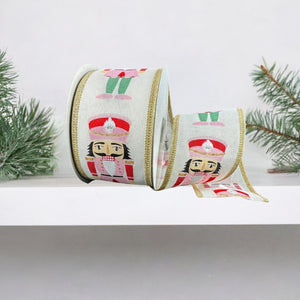 2.5" Cutsey Nutcracker Ribbon: Pink (10 Yards)