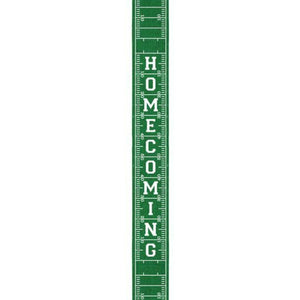 2.5" Football Field Homecoming Ribbon: Green (10 Yards)