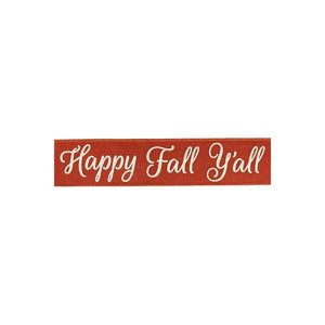2.5" Happy Fall Yall Ribbon: Rust (10 Yards)