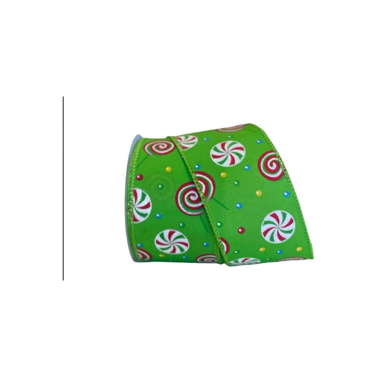 2.5" Hard Candy Ribbon: Green (10 Yards)