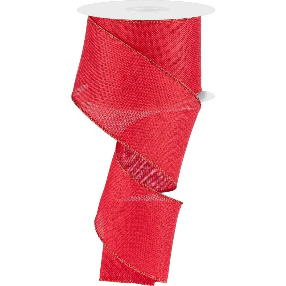 2.5" Red Metallic Royal Canvas Ribbon (10 Yards)