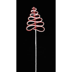 25" Ribbon Candy Tree Stem: Red/White