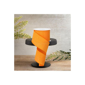 2.5" Royal Canvas Ribbon: New Orange (10 Yards)