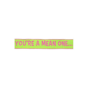 2.5" Velvet You're A Mean One Ribbon: Pink/Green (10 Yards)