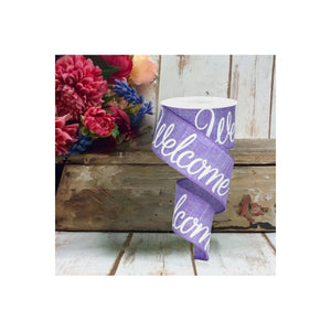 2.5" Welcome Royal Ribbon: Lavender (10 Yards)