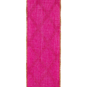 2.5in Lattice Diamond Glitter Ribbon: Fuchsia