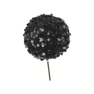 26" Sequin Ball Spray: Black
