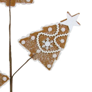 27" Gingerbread Christmas Tree Spray