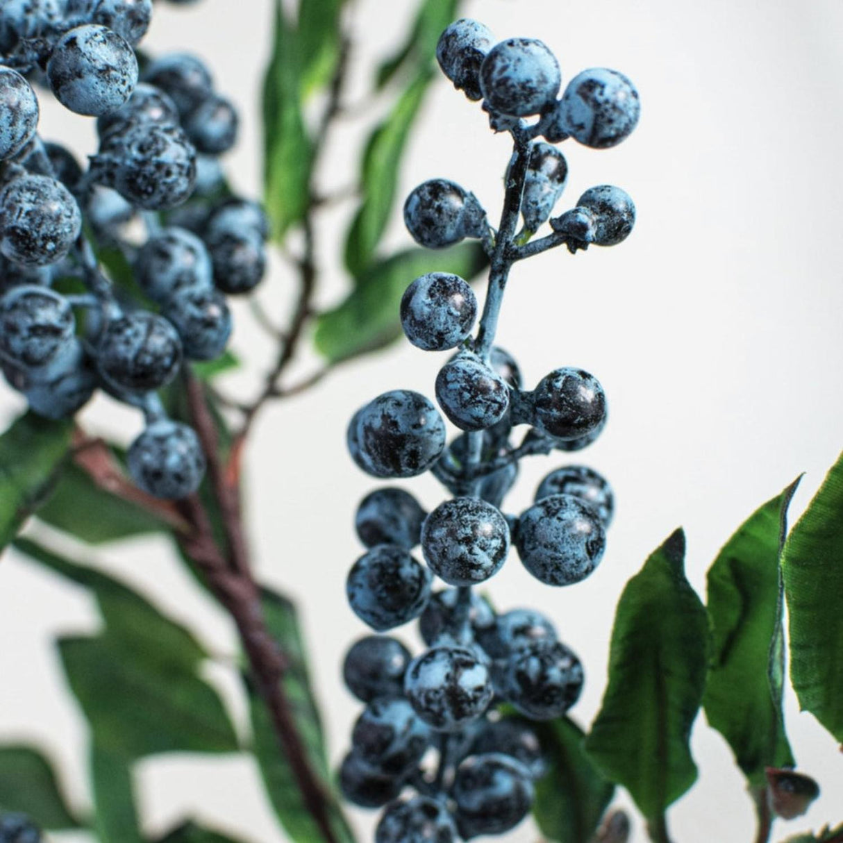 28" Blueberry & Leaves Spray