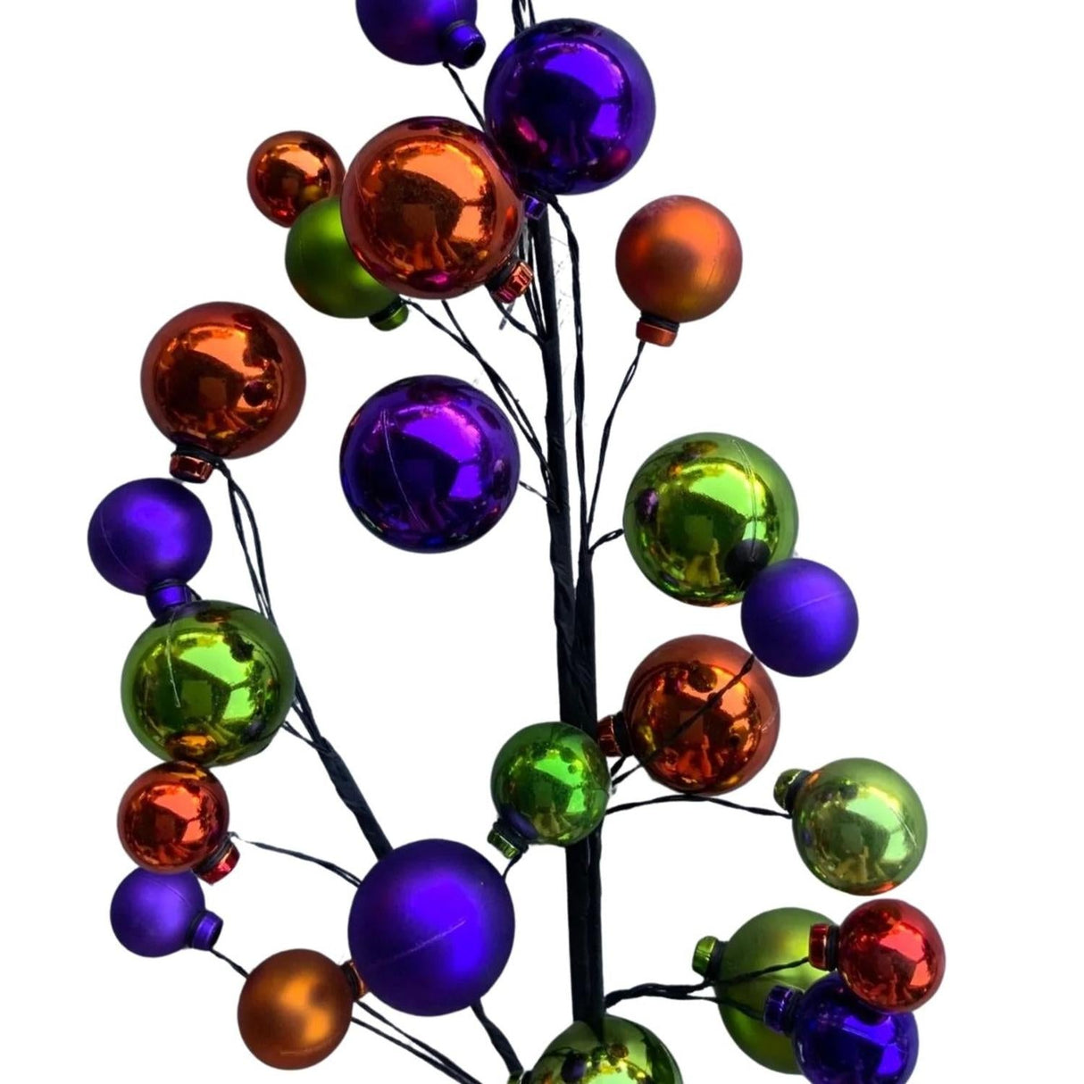 28" Ornament Ball Pick: Orange, Purple, Green