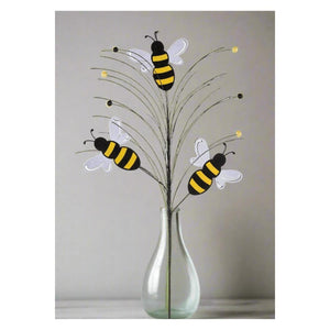 30" Glitter Bumblebee Spray