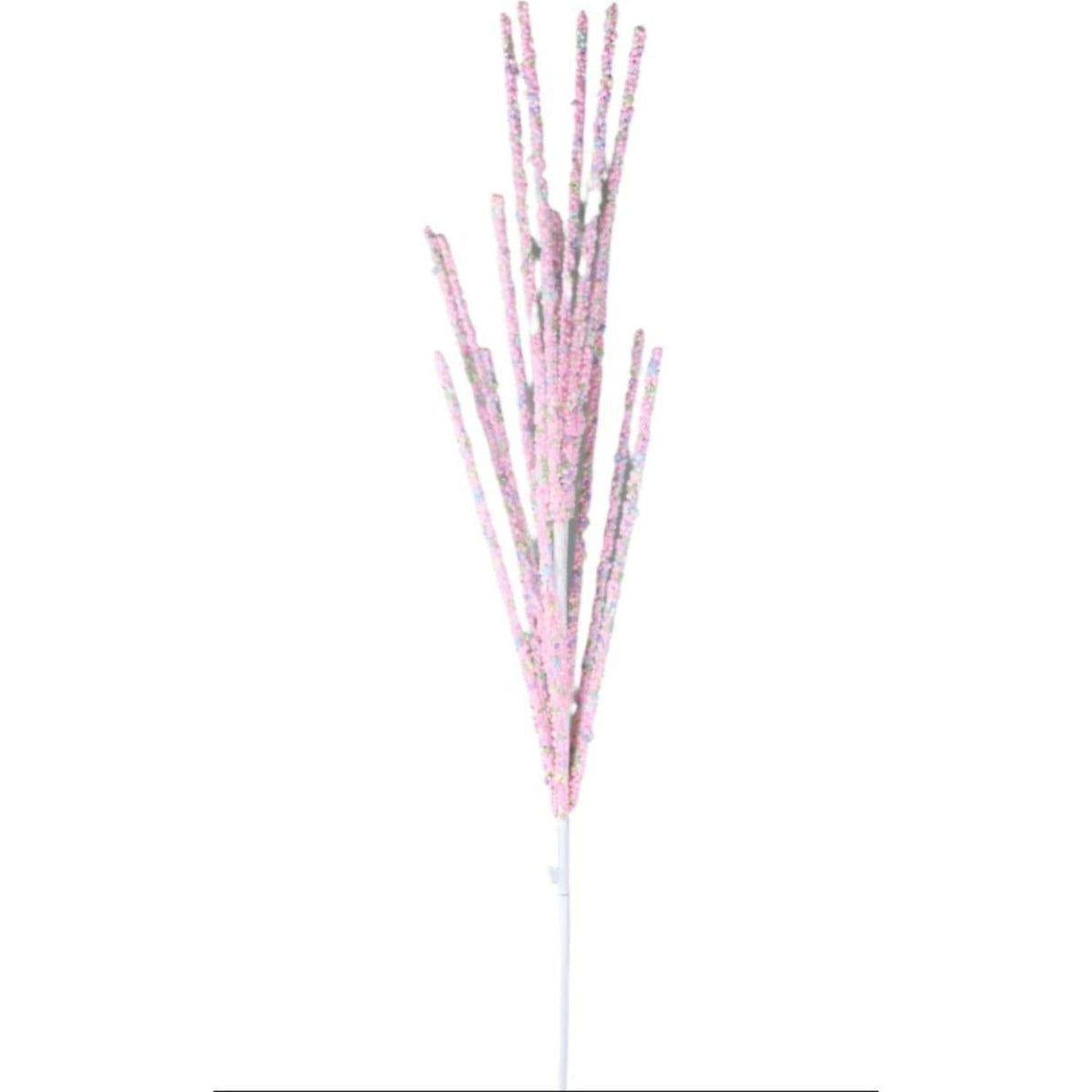 30" Pink Miniature Bead Grass Spray
