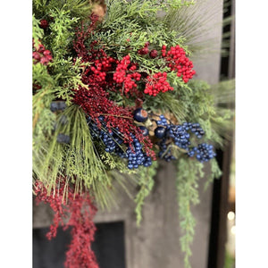 30" Red Berry Branch