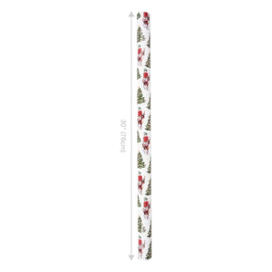 30in Reversible Trees Deer Wrapping Paper: Green