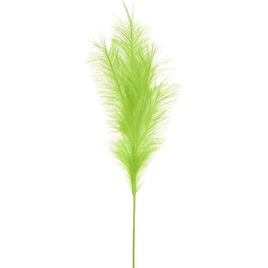 32" Fabric Grass Plume Spray: Lime Green