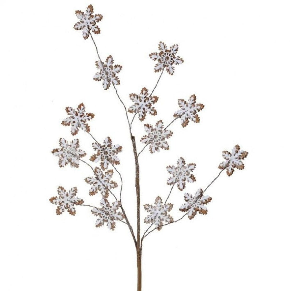 32" Gingerbread Snowflake Spray