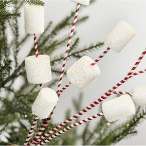 32" Glittered Marshmallow Spray