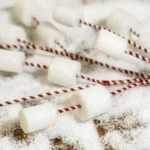 32" Glittered Marshmallow Spray