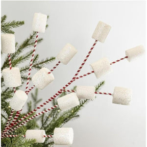 32" Glittered Marshmallow Spray