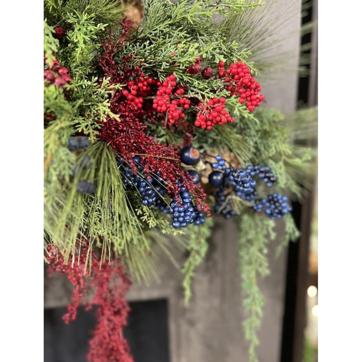 36" Iced Berry Branch