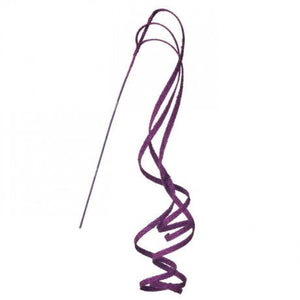 39" Glitter Loop Ribbon Spray: Purple