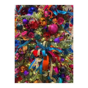 4-5" Acrylic Jewel Assortment Ornament: Blue (Set 4)