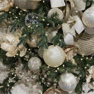 4" Decadent Diamond Ornament: Crystal
