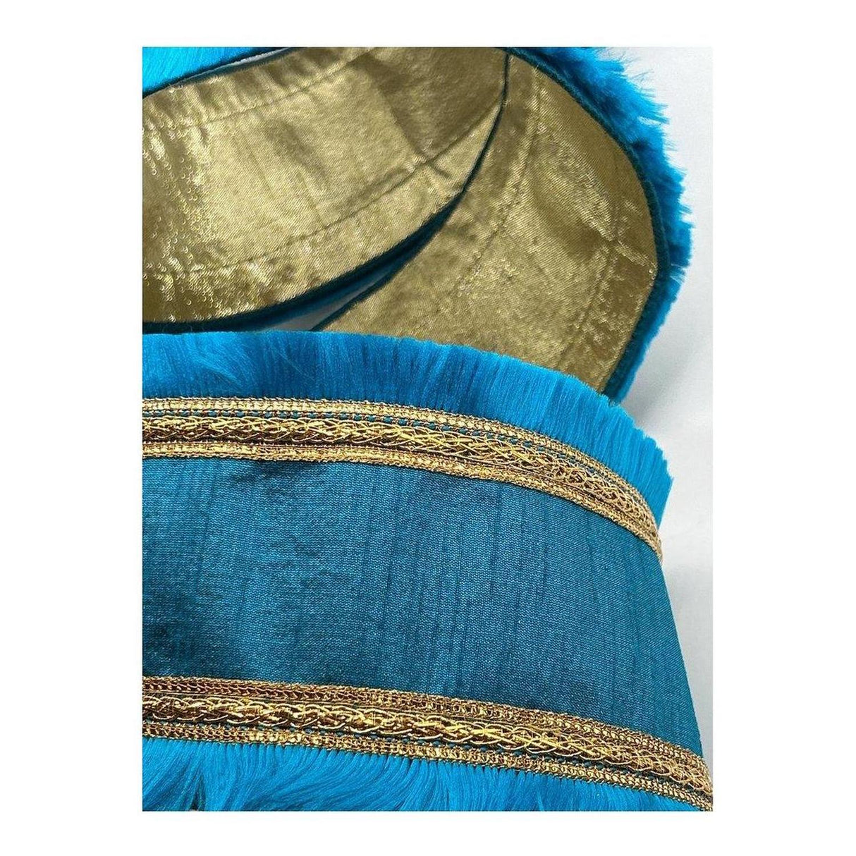 4" Festival Fringe Ribbon: Turquoise (10 Yards)