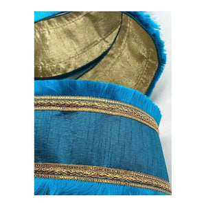 4" Festival Fringe Ribbon: Turquoise (10 Yards)