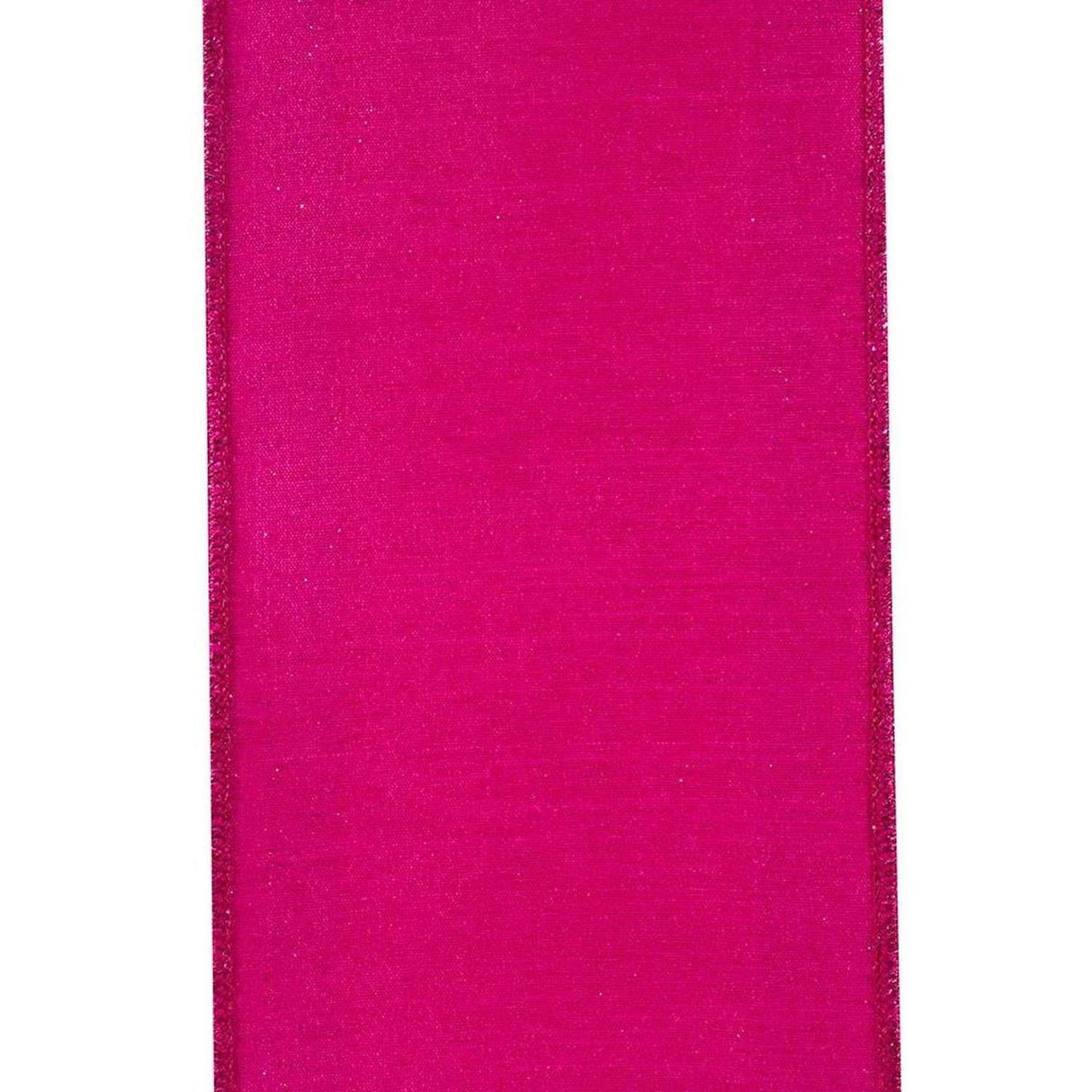 4" Glitter Stripe Dupioni Ribbon: Fuchsia (5 Yards)