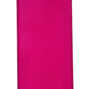 4" Glitter Stripe Dupioni Ribbon: Fuchsia (5 Yards)
