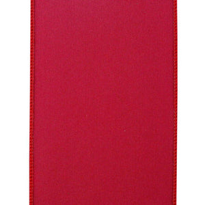 4 inch Value Velvet Ribbon: Scarlet Red (10 Yards)