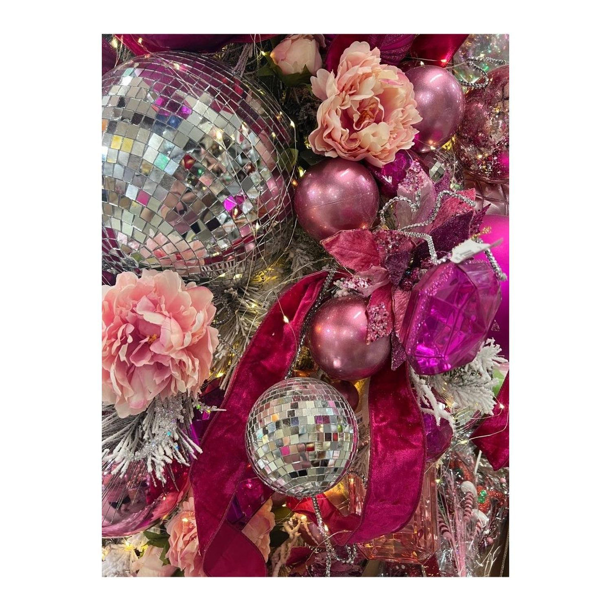 4" Mosiac Mirror Ball Ornament