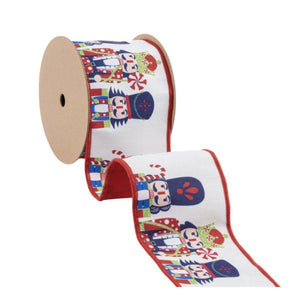 4" Reversible Dupioni Nutcracker Ribbon (10 Yards)