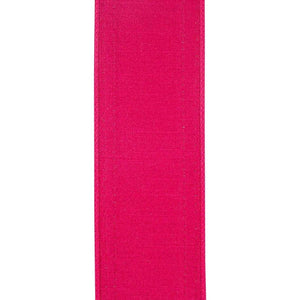 2.5 inch Sequin Trimmed Dupioni Ribbon: Lime/Pink (5 Yards)