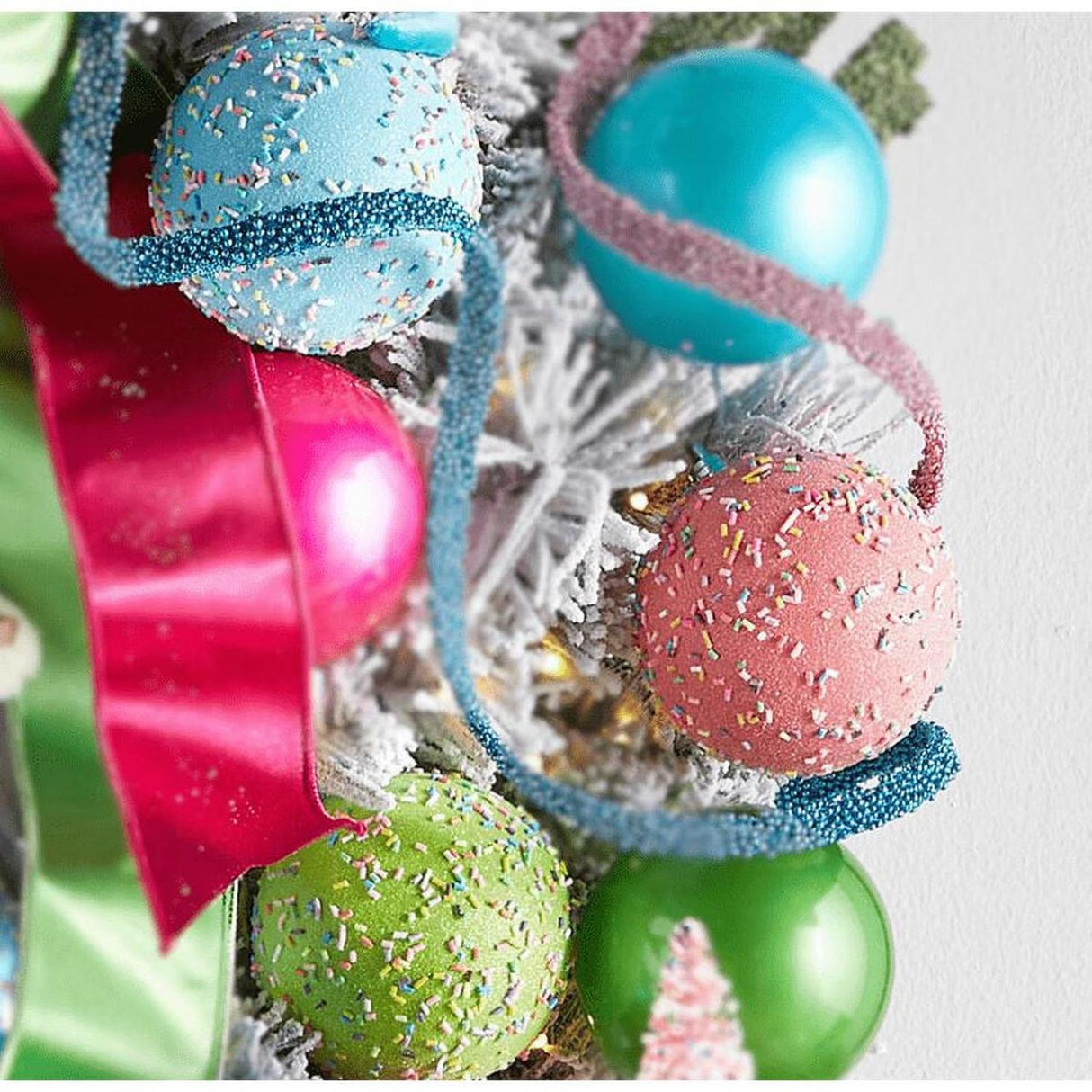 4" Sprinkled Ball Ornament